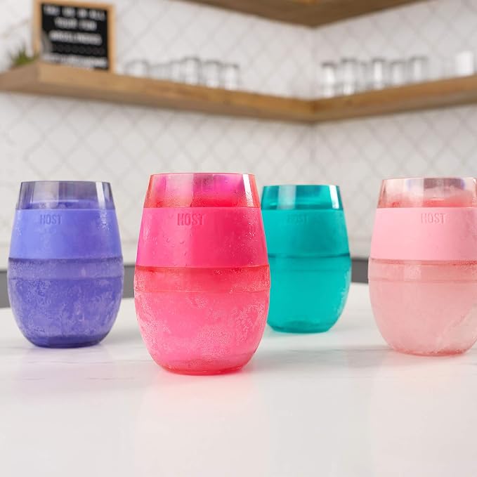 HOST Wine Freeze Cooling Cup, Plastic Double Wall Insulated Freezable Drink - Image 11