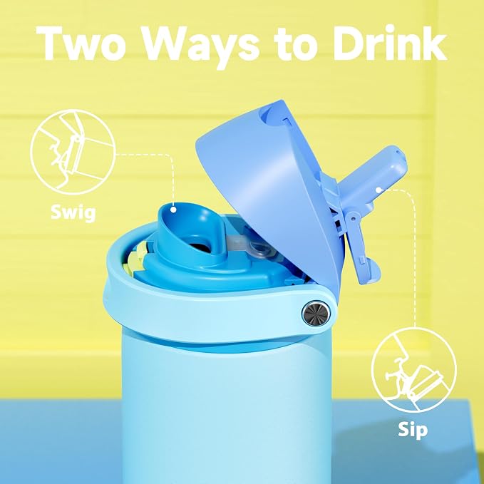 24 oz Insulated Water Bottle for Men: Meoky Stainless Steel Water Bottle - Image 3