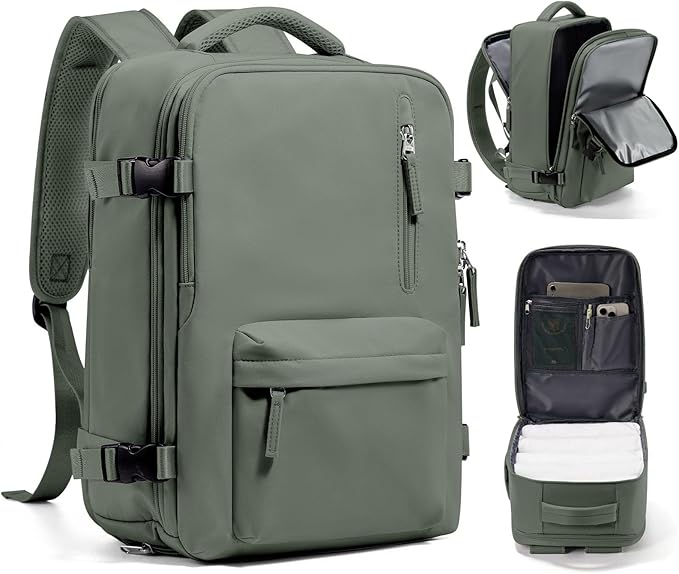 WONHOX Large Travel Backpack Carry on Flight Approved Laptop Work Business by WONHOX