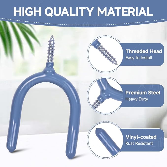 Lian.Ripple.Lian16 Pack Garage Storage System Steel U Hooks - Image 4