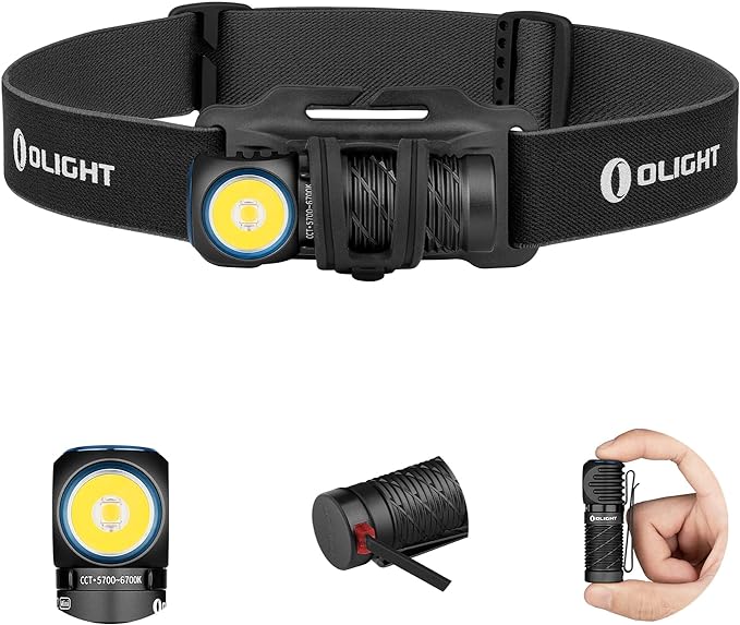 OLIGHT Perun 2 Mini Headlamp 1100 Lumens LED Head Flashlight, Rechargeable by OLIGHT