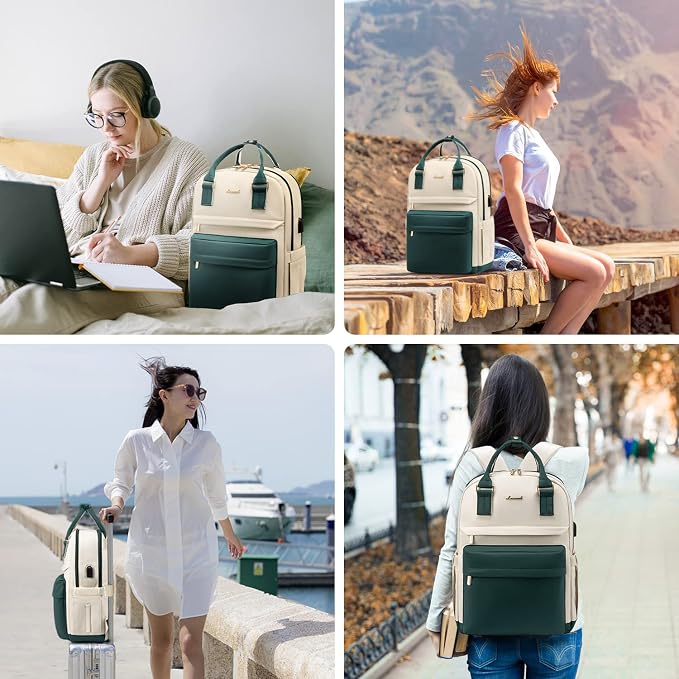 LOVEVOOK Laptop Backpack for Women 15.6 Inch Laptop Bag - Image 6