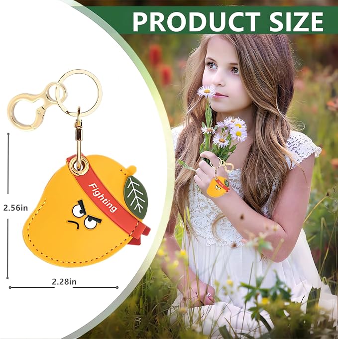 Leather Keychain Holder Case Compatible - Image 2