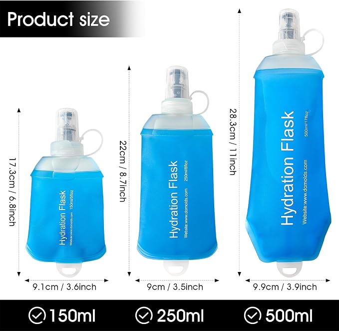 GYGYL Soft Flask, TPU Collapsible Soft Water Bottle - Image 2