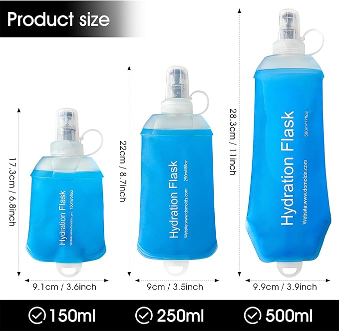 GYGYL Soft Flask, TPU Collapsible Soft Water Bottle - Image 2