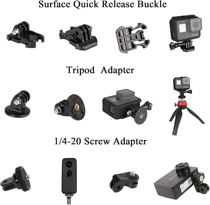 Universal Action Camera Accessory Kit - Image 3