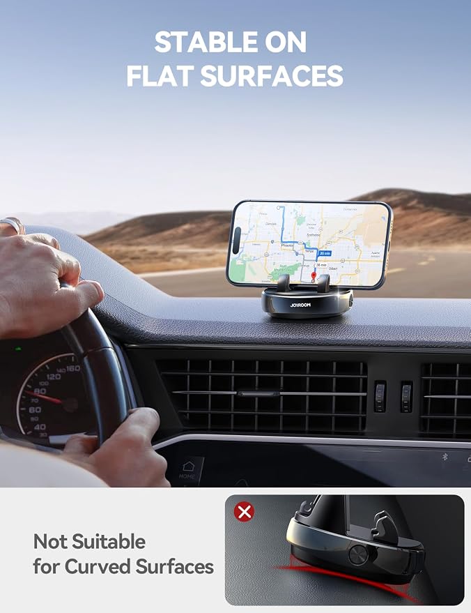 JOYROOM Car Phone Holder Mount, 360° Adjustable & Avoid Sun Glare Phone Holder - Image 5