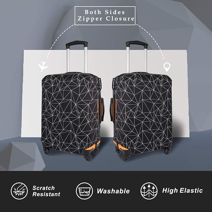 Explore Land Travel Luggage Cover Suitcase Protector Fits 18-22 Inch Case - Image 2