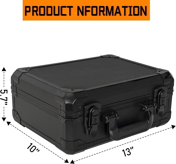 13 Inch Aluminum Carrying Case 13 X 10 X 5.5 Inch Ideal - Image 5