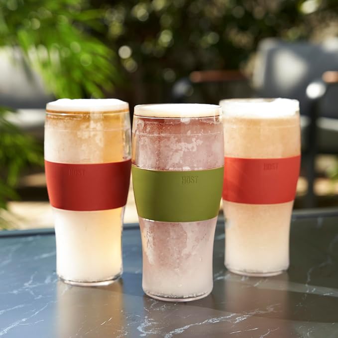 Host FREEZE Beer Glasses, Frozen Brew Mugs, Freezable Pint Glass Set, Insulated - Image 8
