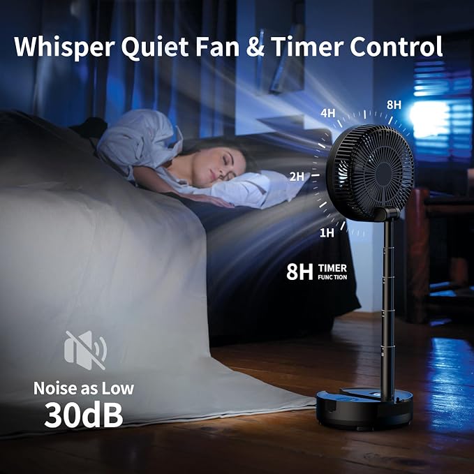 Socool 40000mAh Portable Fan Foldable Battery Rechargeable - Image 6