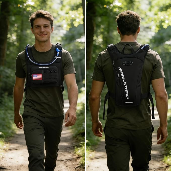 Maelstrom Running Vest, Detachable Hydration Backpack - Image 7
