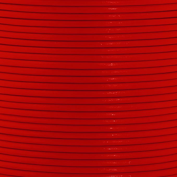 Mandala Crafts Round Cowhide Genuine Red Leather Cord - Image 3