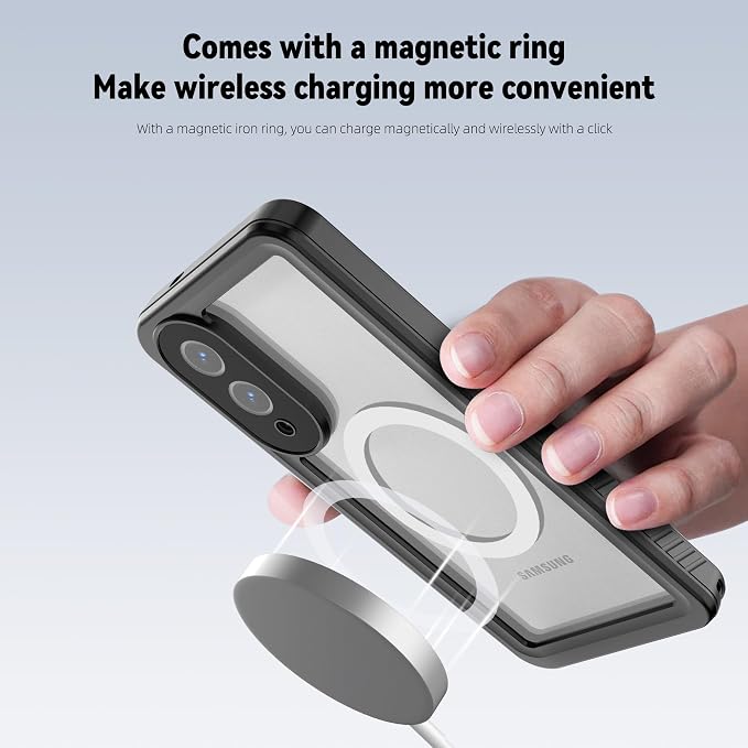 Magnetic for Samsung Galaxy S25 Edge Case, IP68 Waterproof Dustproof Case - Image 5