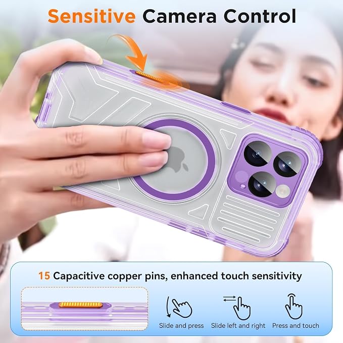WIFORT for iPhone 16 Pro Max Waterproof Case, Fit for Magsafe Full Body - Image 5