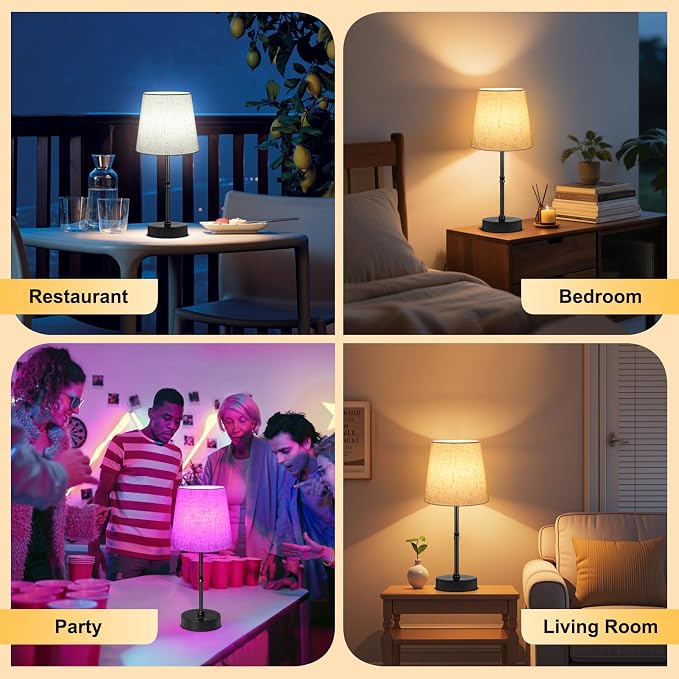 Wowag Cordless Table Lamp, 5000mAh Rechargeable Battery Operated Desk Lamp - Image 9