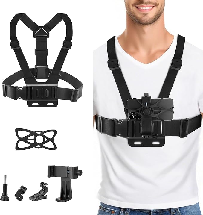 Chest Harness Head Strap Cell Phone Clip Kit - Image 4