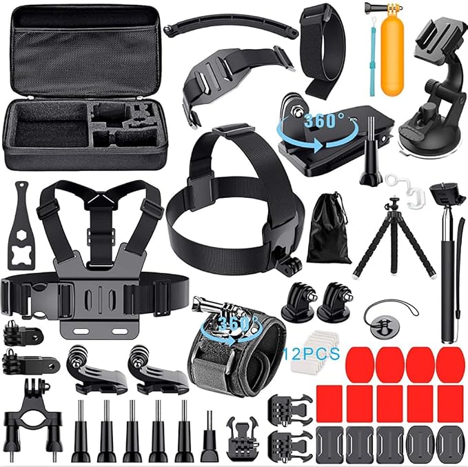 Reflex Camera 59-in-1 Action Camera Accessories Kit Compatible by ReflexCamera
