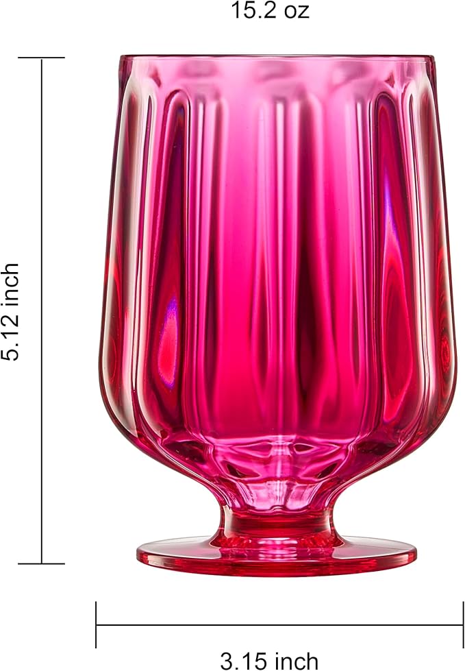 Khen 15oz Unbreakable Premium Drinking Glasses Set of 4 - Image 8