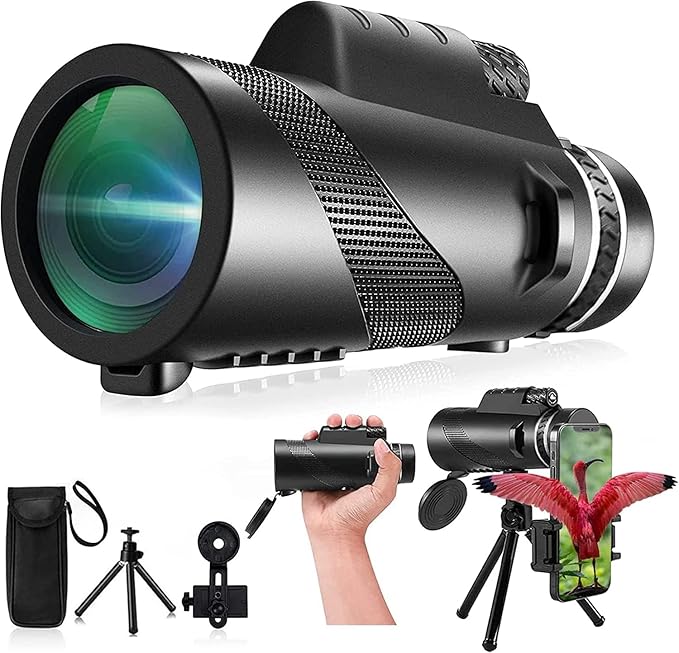 Monocular-Telescope 80x100 High Powered Monoculars High Definition by ASxmhGo