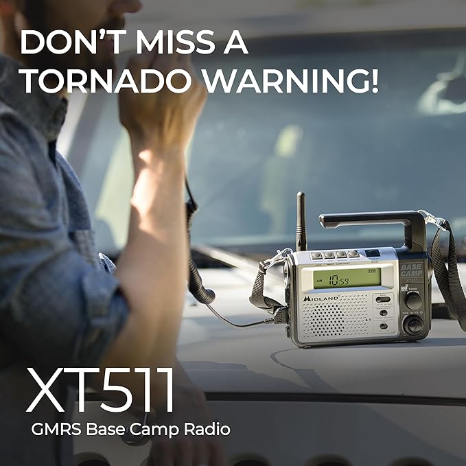Midland® - XT511 - Emergency Radio - 22 Channel Two-Way Base Camp Radio - Image 3
