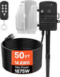 VEVOR Outdoor Power Stake Timer, 50FT Extension Cord, Remote Control Outdoor by VEVOR