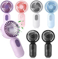 Rossesay 6 Pcs Mini Portable Fan Bulk Cute Handheld Lightweight Small Little by Rossesay