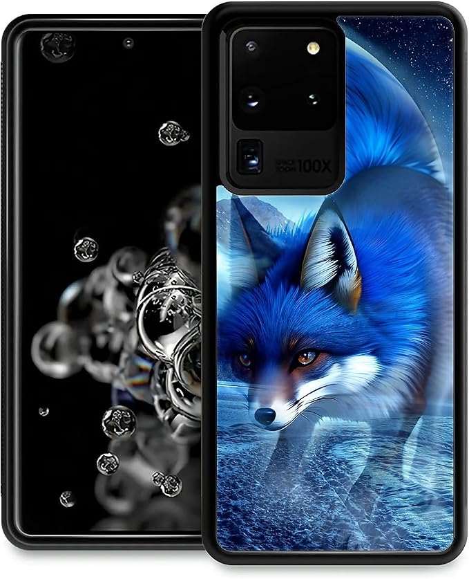 for Samsung Galaxy S20 Ultra Case, Snowy Mountain Fox Lake Pattern Graphic by FKBRCL4U