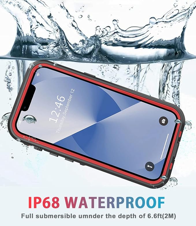 for iPhone 13 Case Waterproof Shockproof Dustproof Full-Body Sturdy - Image 4