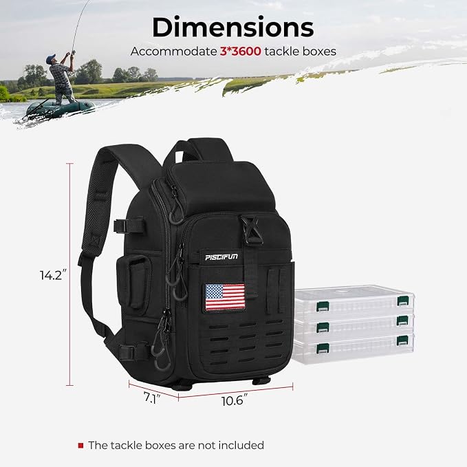 Piscifun Fishing Tackle Backpack - Image 6