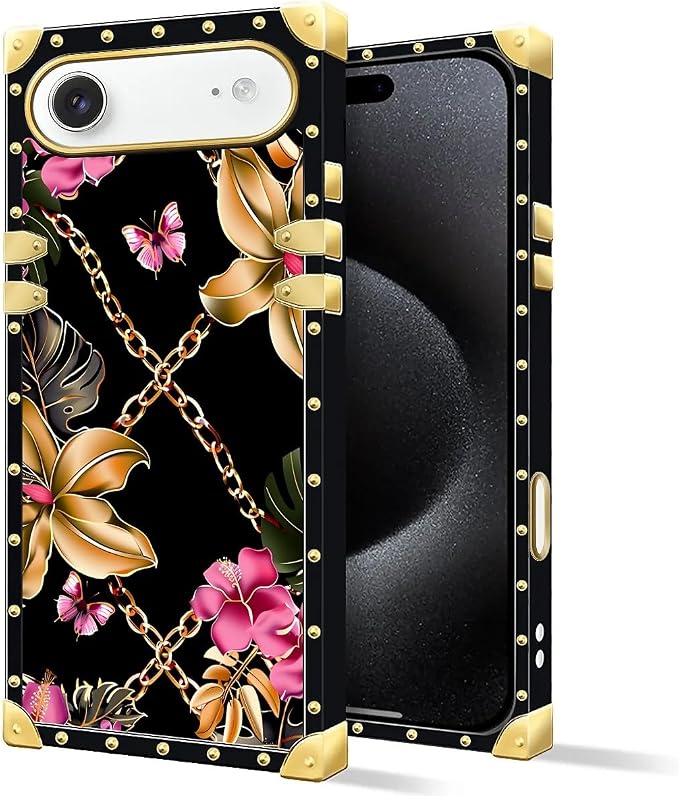 for iPhone 17 Air Case Luxury Golden Decoration - Image 2