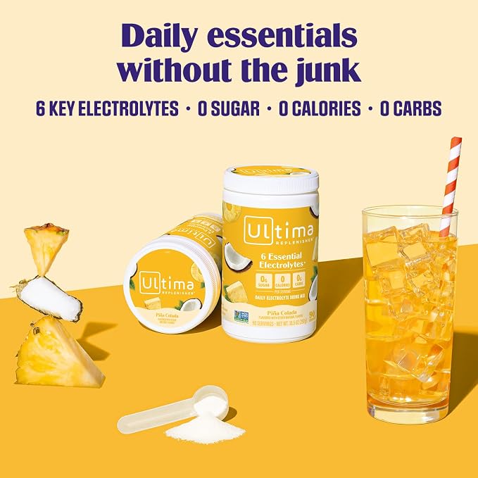 Ultima Replenisher Mocktini Electrolyte Powder Drink Mix – Sugar Free – Piña - Image 2