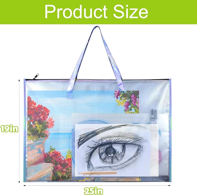 BUSOHA Large Clear Mesh Vinyl Bag - Image 4