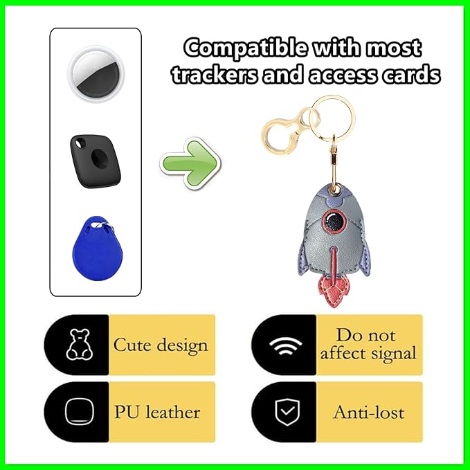 Leather Keychain Holder Case Compatible - Image 3