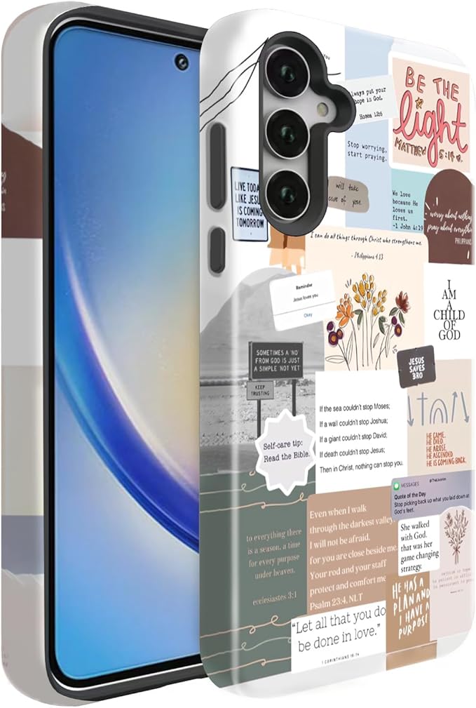 Compatible for Samsung Galaxy S24 Plus 5G Case, Dual Layer Heavy Duty 2 in 1 by BSMOSPER