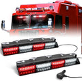 HLauto 6Z4J Emergency Dash Strobe Lights: 2x16.8 inch Red White Safety Lights by HLauto