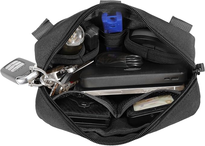 FRTKK Tactical Molle Admin Pouch Utility Laser Cut EDC Tool Pouch Bag - Image 4