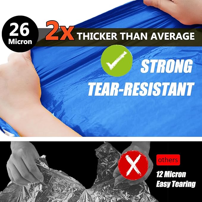 Frelaxy Emergency Blanket 2-Pack/4-Pack, Extra-Thick Extra-Large Space Blankets - Image 3