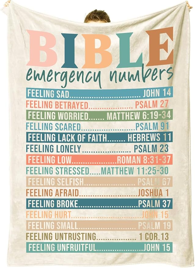 Jakayla Bible Emergency Numbers Christian Blanket Christian Gifts by Jakayla