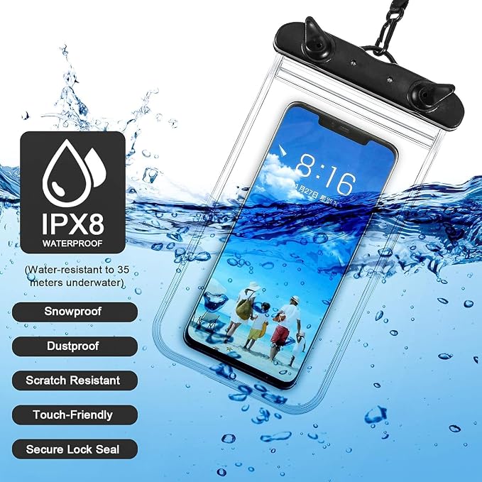 Weewooday 120 Pieces Waterproof Phone Pouch Bulk Universal Multicolor Cellphone - Image 4