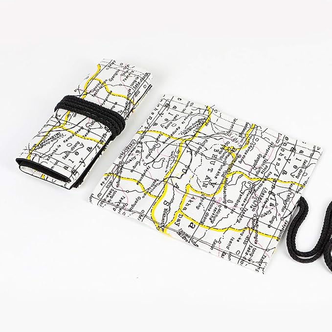 Funny live 24/36/48/72 Slots Colored Pencil Wrap Roll up Pen Holder Case - Image 5