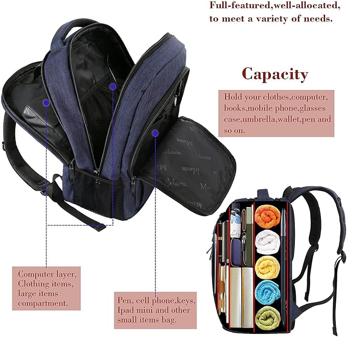 MATEIN Laptop Backpack, Slim Travel Backpack - Image 3