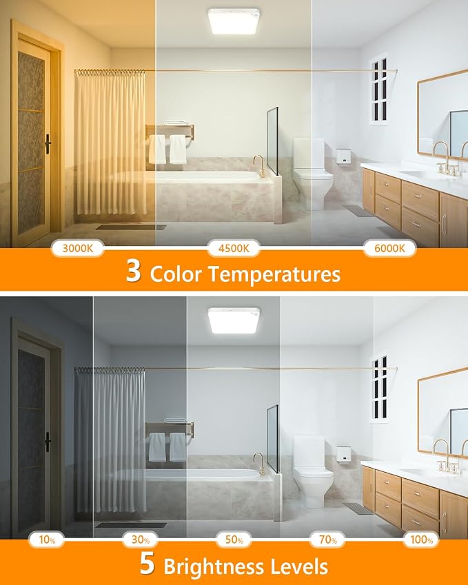 Rechargeable 6W Motion Sensor Ceiling Light Indoor, Wireless Magnetic Stick on - Image 6