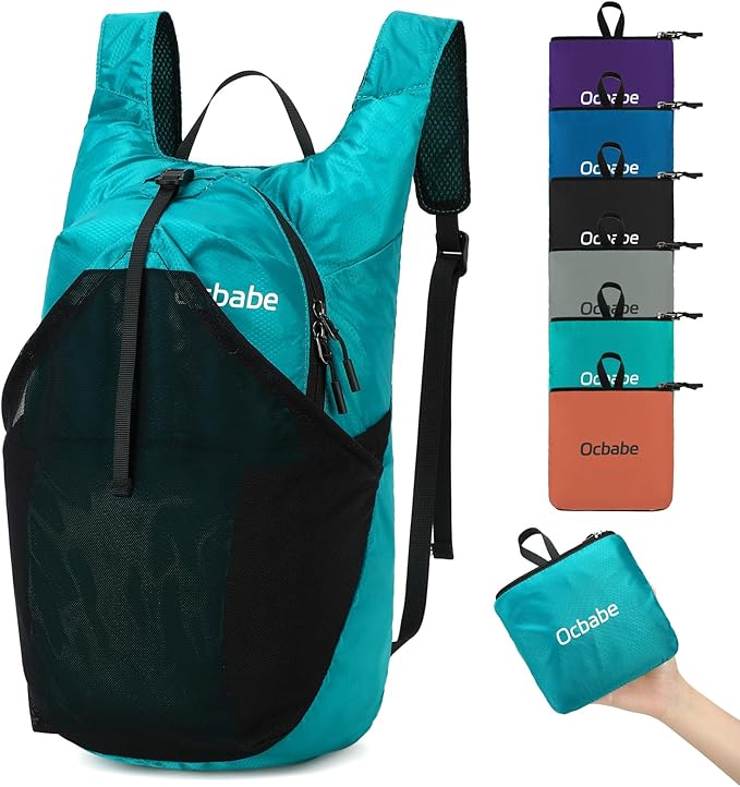 Ultra Lightweight Foldable Backpack, Water Resistant Small Packable Hiking by Unknown