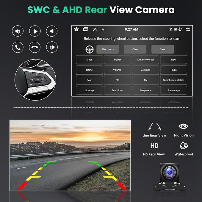 Hikity Android 15 Car Stereo for 2010-2016 Jeep Patriot Compass, 10.1 Inch - Image 6