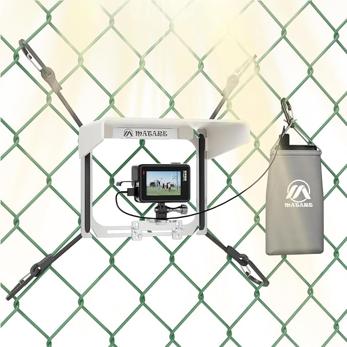 Cell Phone Fence Mount with Shade, Mounting Kit Works with iPhone, Mevo Start - Image 5