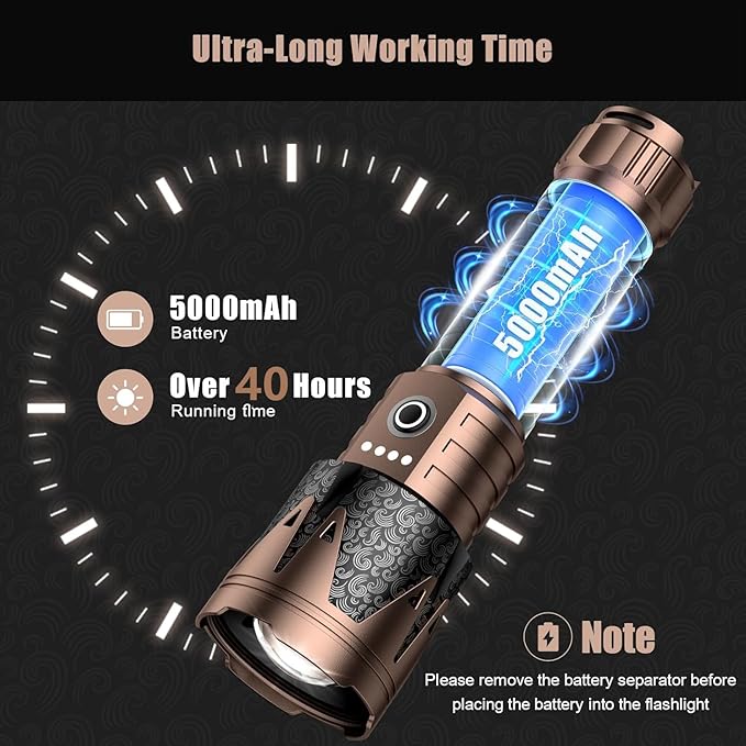SKYFIRE Rechargeable Flashlight - Image 5