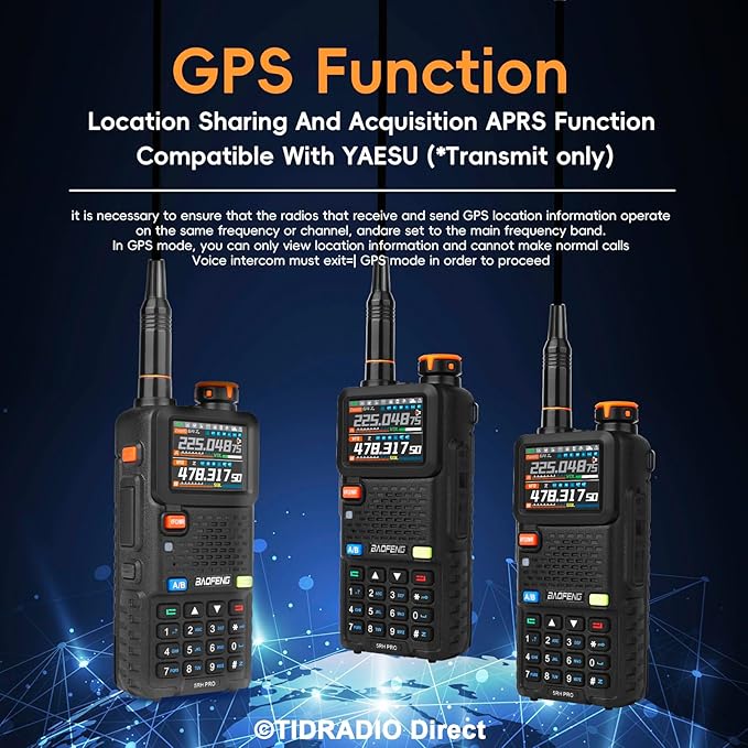 BAOFENG Radio Ham Radio Handheld 5RH PRO GPS APRS 10W Walkie Talkies Long Range - Image 3