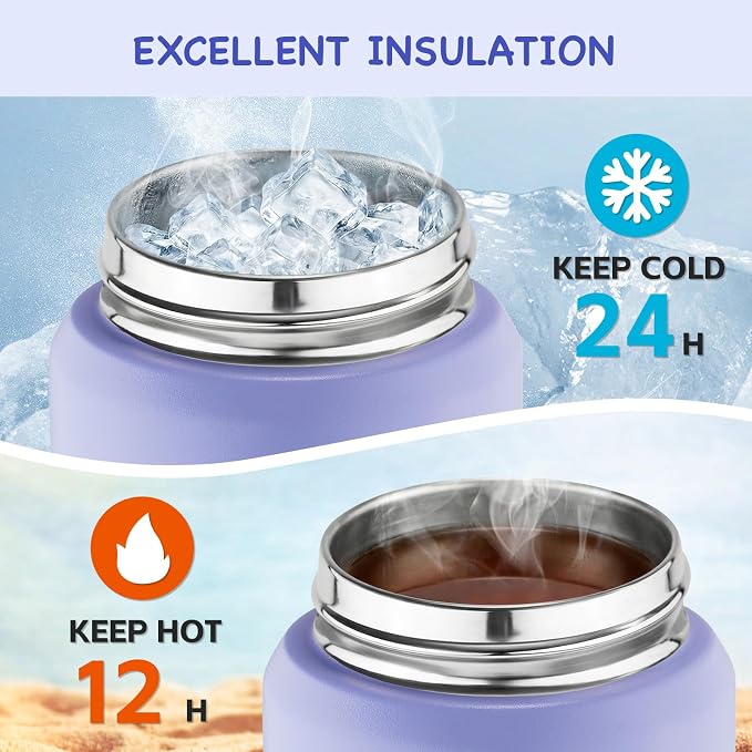 Kerilyn 12oz Water Bottle, Stainless Steel Insulated Water Bottle - Image 4