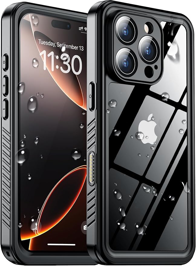 SPIDERCASE for iPhone 16 Pro Max Case Waterproof, Built-in Screen & Camera by SPIDERCASE